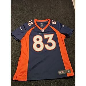 Nike NFL Denver Broncos Jersey #83 On Field Navy Orange Size L